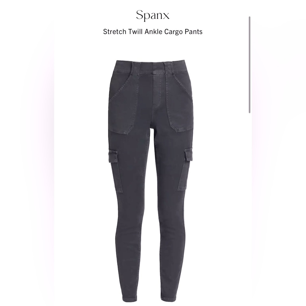 NEW SPANX - Stretch Twill Ankle Cargo Pants - Picture 2 of 8